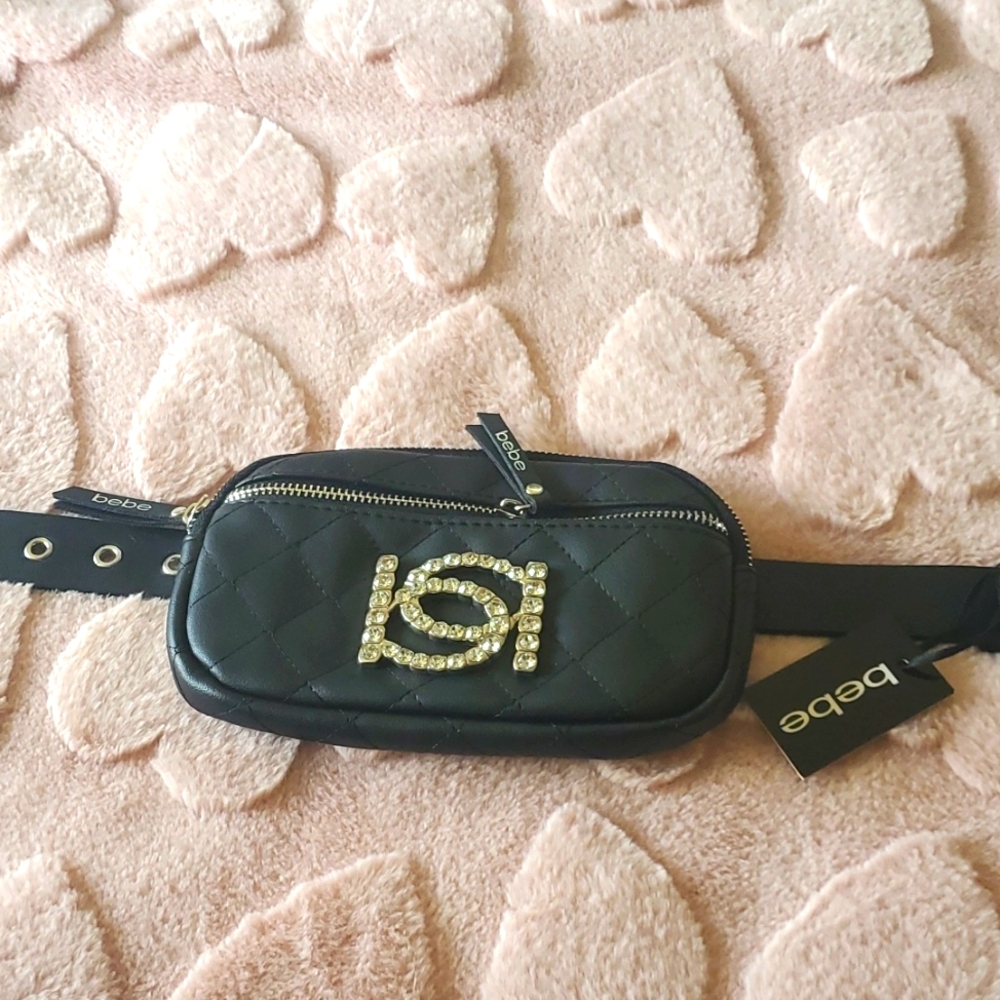 bebe belt fannypack purse